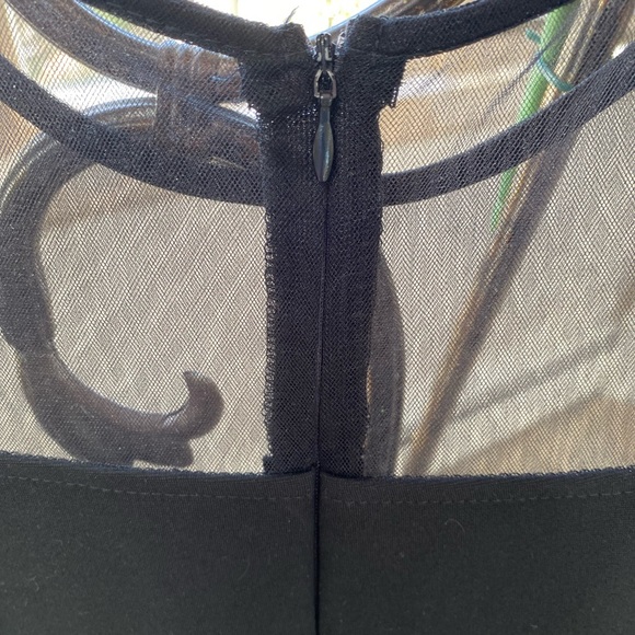 Mini black dress size L LBD GRAD PARTY BAR HOPPING COCKTAIL DRESS - Picture 4 of 6